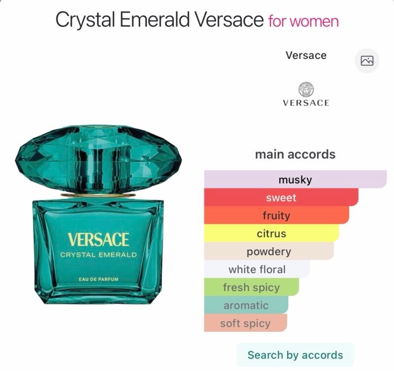 Versace crystal emerald pour femme eau de parfum 90 ml