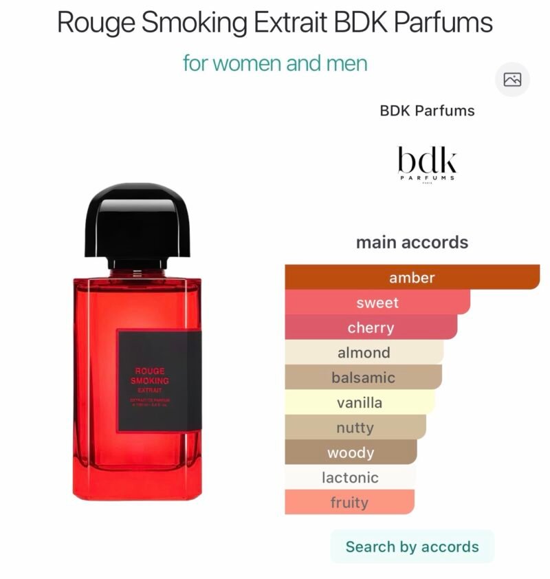 Bdk rouge smoking extrait 100ml