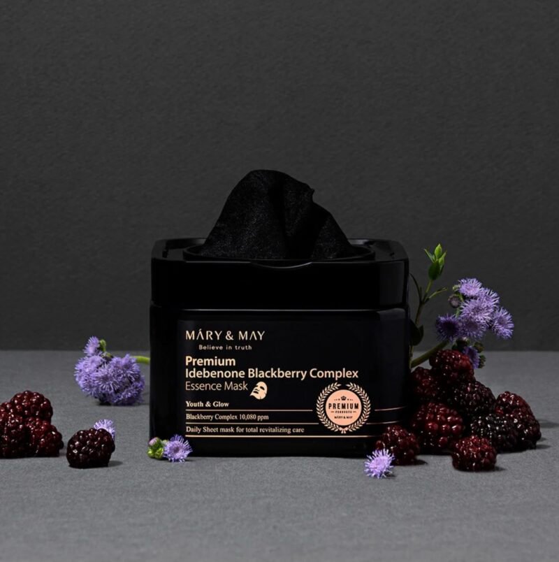 Mary&May Premium Idebenone Blackberry Complex Essence Mask 30 piece