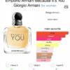 Giorgio armani because it's you eau de parfum 10ml