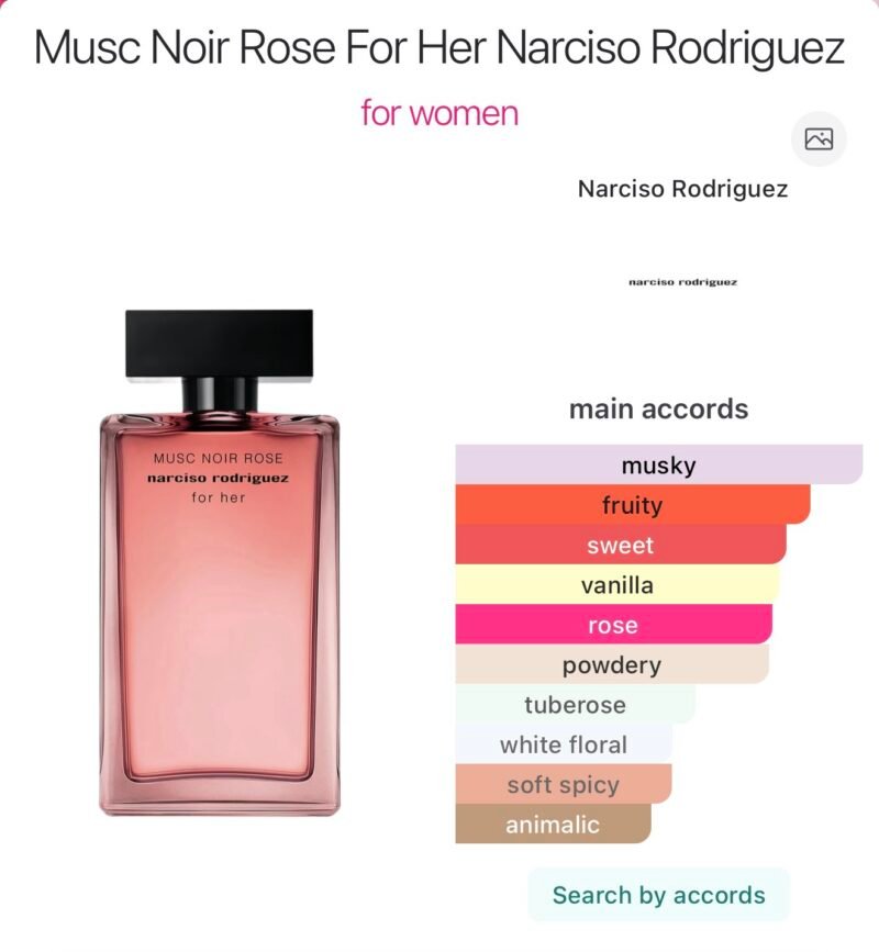Narciso musc noir rose for her eau de parfum 100ml