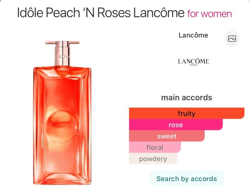 Lancome idole peach n roses l'eau de parfum fruitee 100ml
