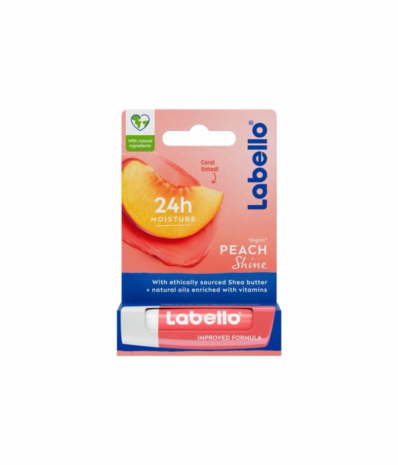 Labello Peach Shine Lip Balm 4.8g