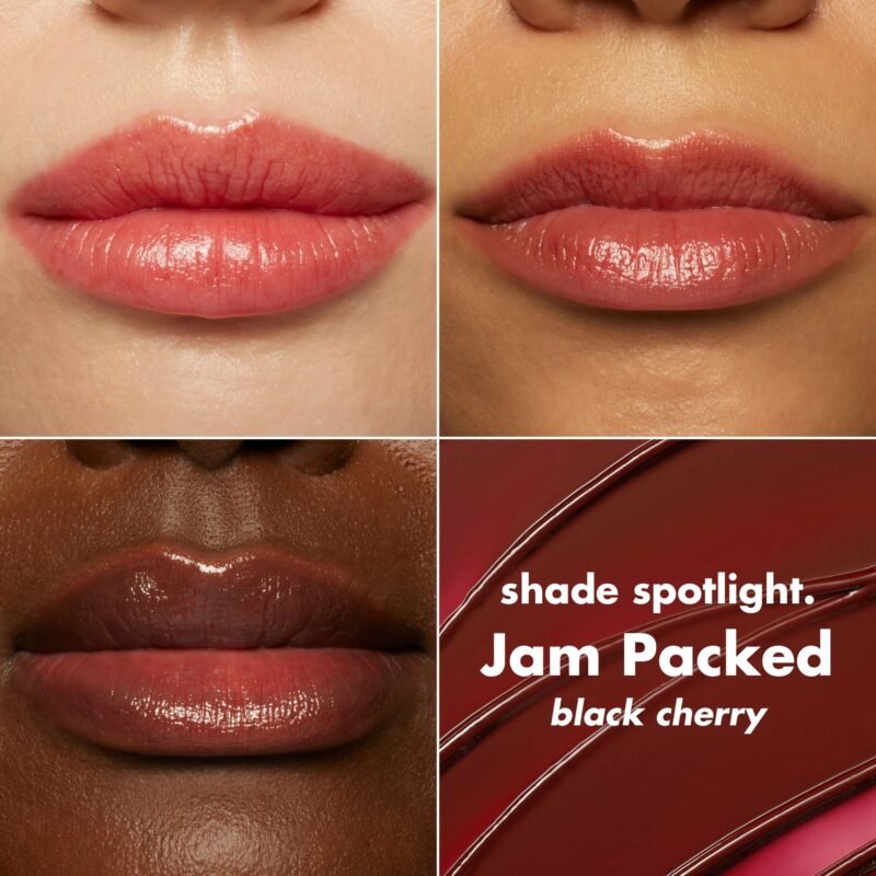 Elf Glow Reviver Lip Oil Stick_ jam packed black cherry