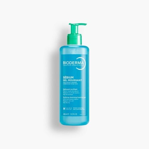 Bioderma Sebium Gel Moussant Purifying Cleansing Foaming Gel Combination To Oily Skin, 400ml