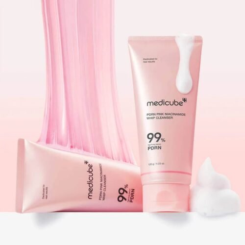 Medicube pdrn pink niacinamide whip cleanser 120g