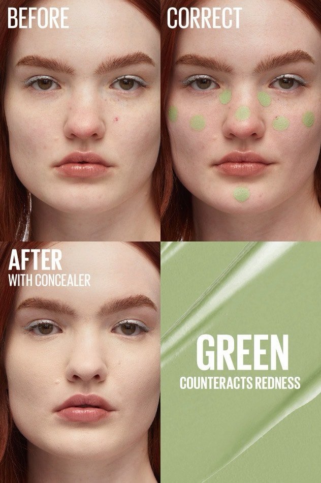 Maybelline color corrector concealer_green