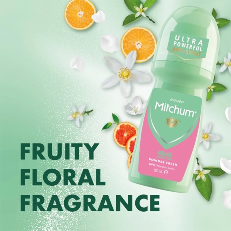 Mitchum Powder Fresh Anti-Perspirant Roll On Deodorant 100ml