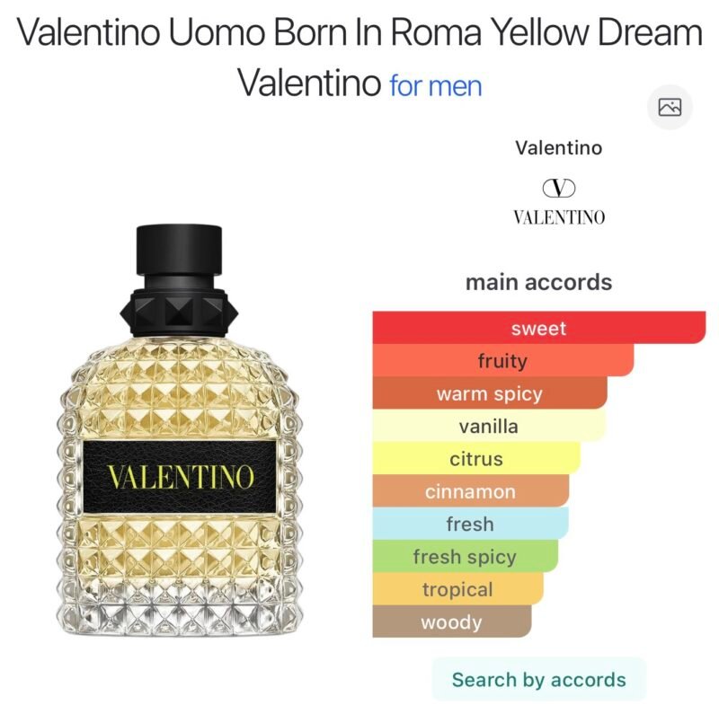 vValentino born in roma yellow dream uomo eau de toilette 100ml