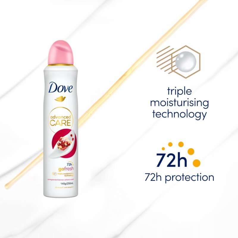 Dove advanced care 72 h go fresh  pomegranate lemon antiperspirant deodorant Spray 200ml