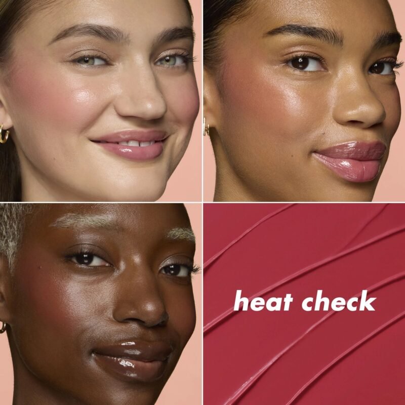 Elf Soft Glam Cream Blush_ Heat check cherry red