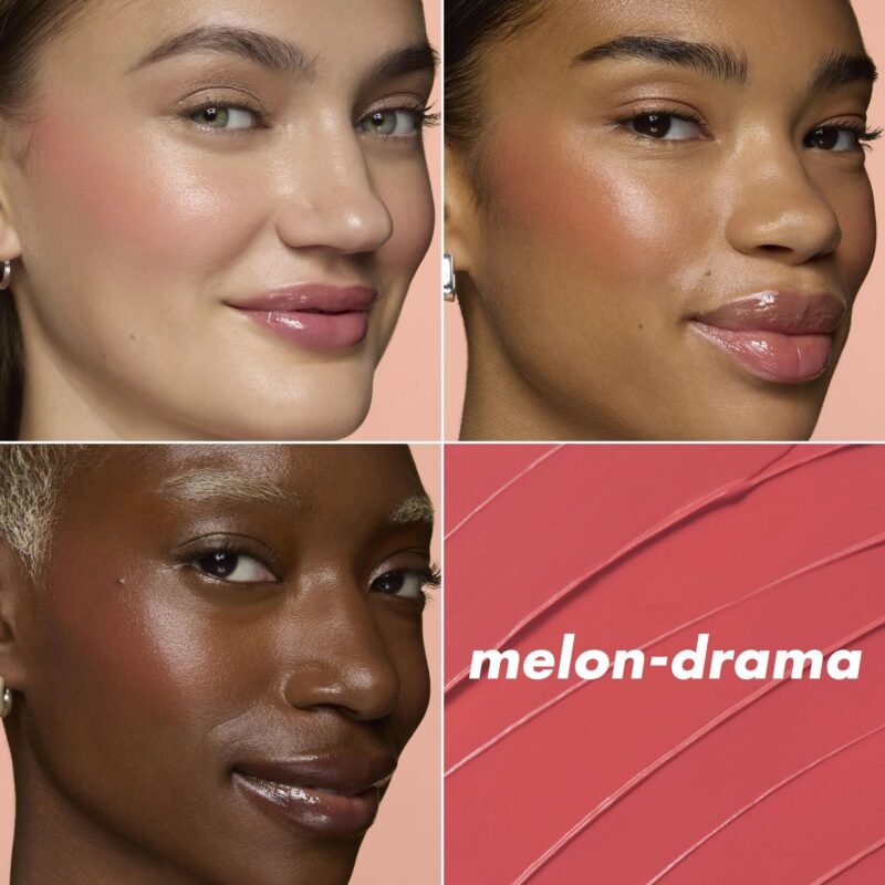 Elf Soft Glam Cream Blush_ Melon drama peachy coral