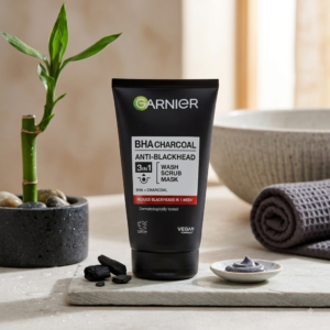 Garnier Pure Active BHA Charcoal Anti Blackhead 3in1 Wash Scrub Mask 150ml