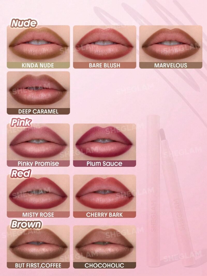 Sheglam True Stain Liquid Lip Liner_ 012 bare blush