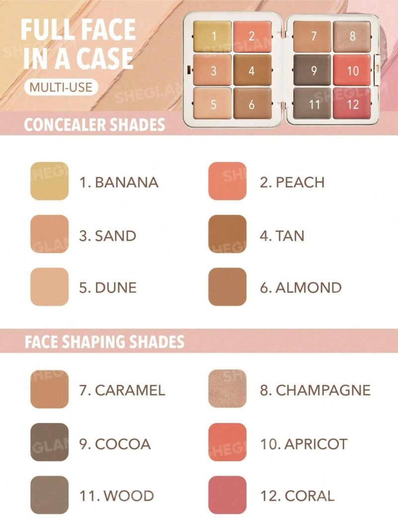img_9254-2 Sheglam All About That Face Multifunctional Face Palette-Vanilla Sculpt