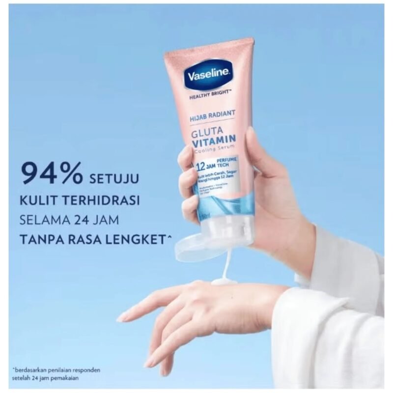 vaseline-1 Vaseline Healthy Bright Hijab Radiant Gluta Vitamin Cooling Serum 180 ml