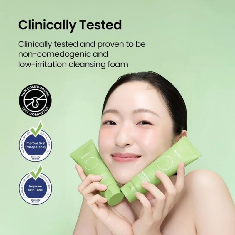 Beplain mung bean ph-balanced cleansing foam 80ml