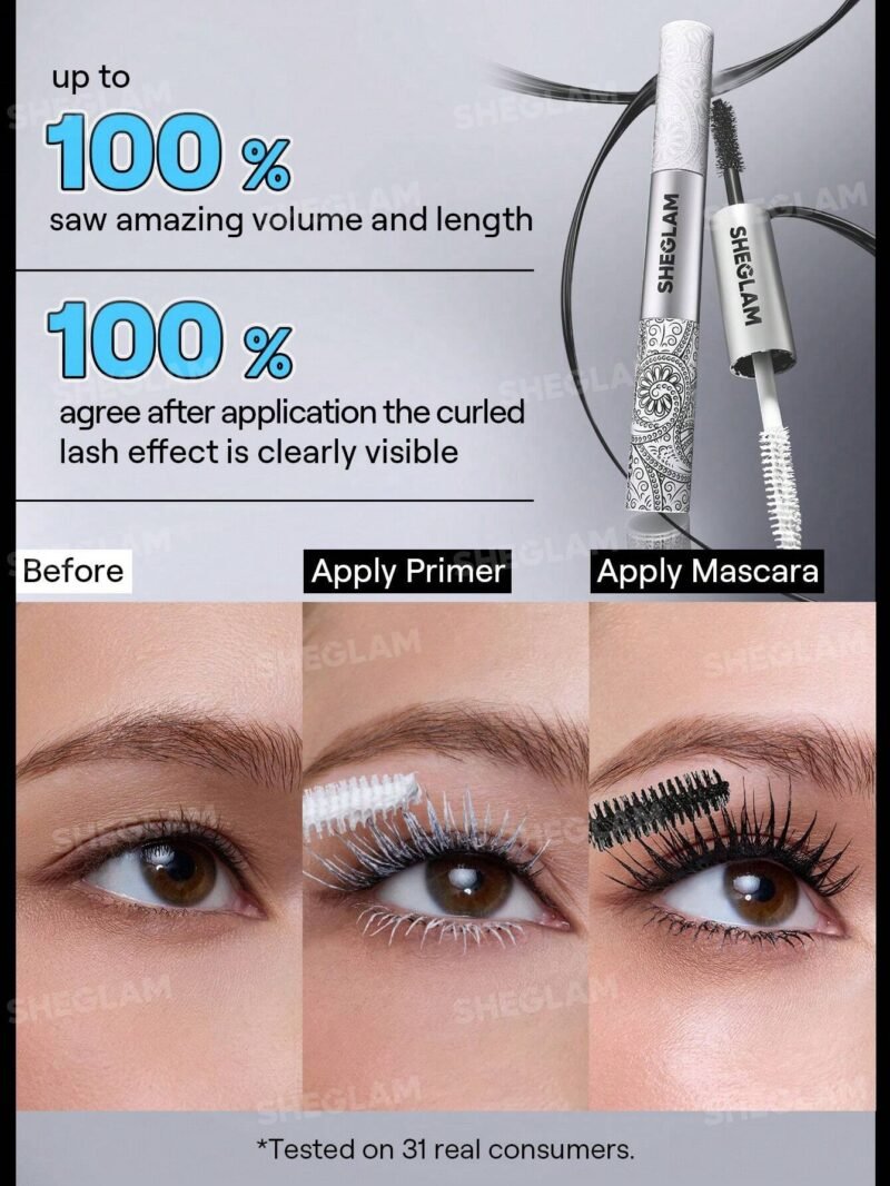 Sheglam All-In-One Primer & Tubing Volume Mascara-Tubing Black