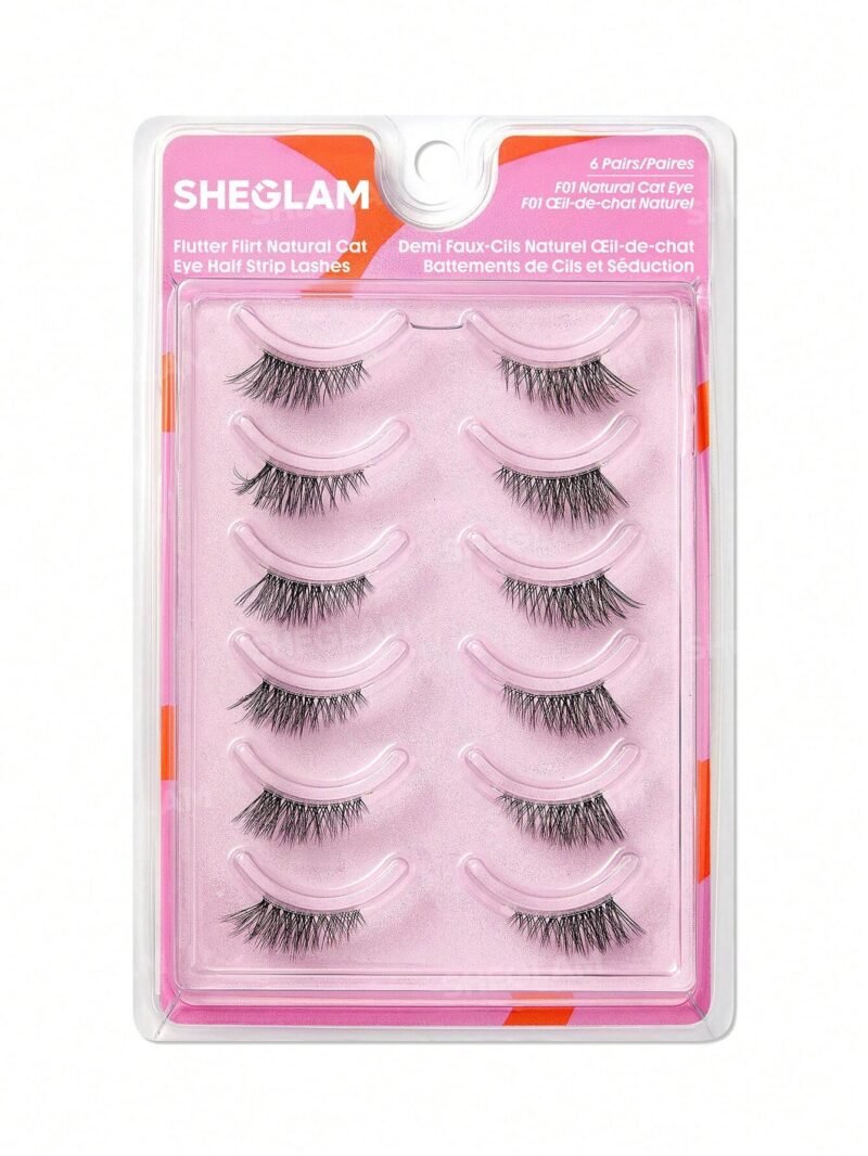Sheglam Flutter Flirt Natural Cat Eye Half Strip Lashes
