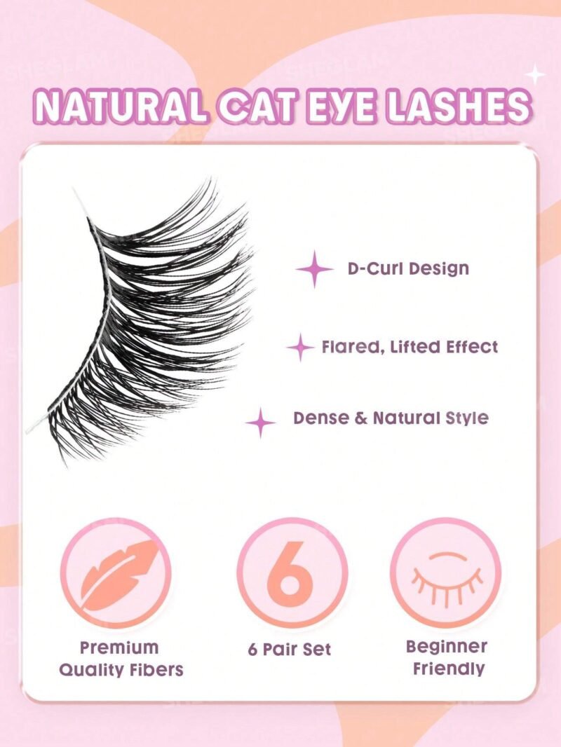Sheglam Flutter Flirt Natural Cat Eye Half Strip Lashes