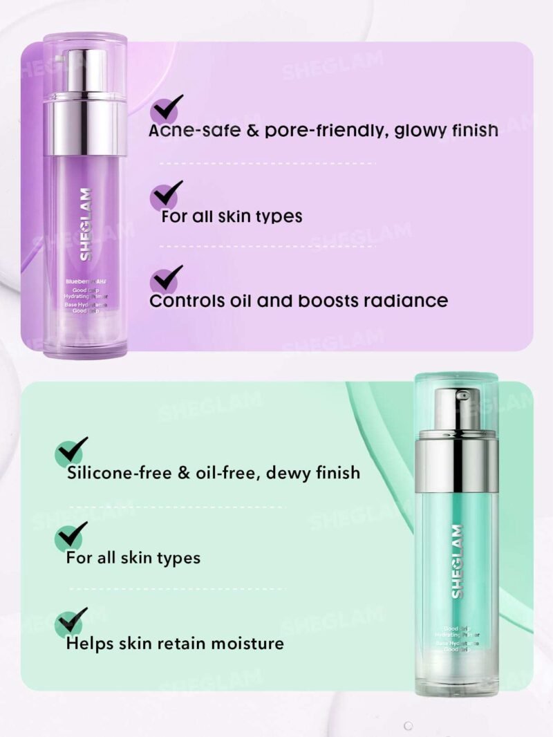 Sheglam Good Grip Hydrating Primer-Blueberry + AHA